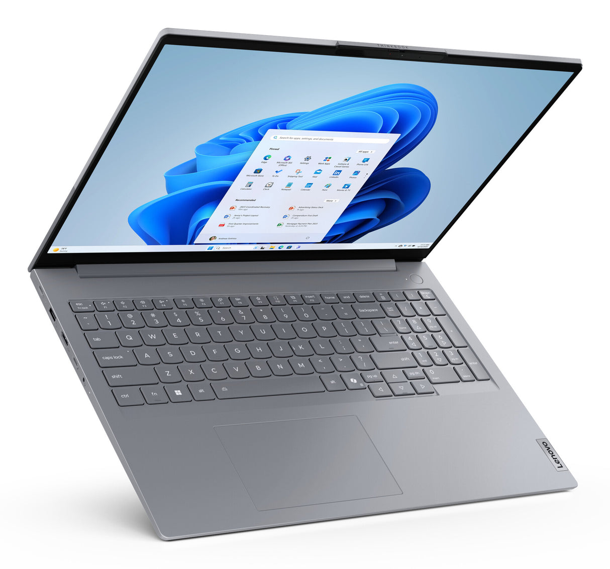 Lenovo ThinkBook 16 G8 IAL Intel Core Ultra 9 185H Laptop 40,6 cm (16") WUXGA 16 GB DDR5-SDRAM 512 GB SSD Wi-Fi 6E (802.11ax) Windows 11 Pro Engelsk Grå