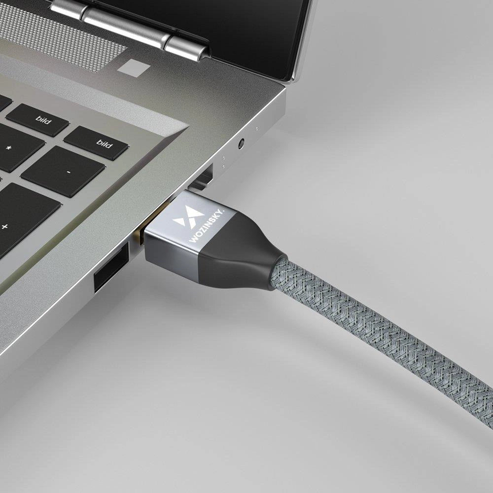 Wozinsky kabel HDMI 2.1 8K 60 Hz 48 Gbps / 4K 120 Hz / 2K 144 Hz 5 m Sølv (WHDMI-50)
