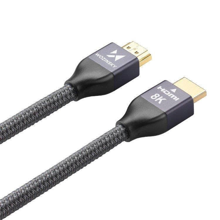 Wozinsky kabel HDMI 2.1 8K 60 Hz 48 Gbps / 4K 120 Hz / 2K 144 Hz 5 m Sølv (WHDMI-50)