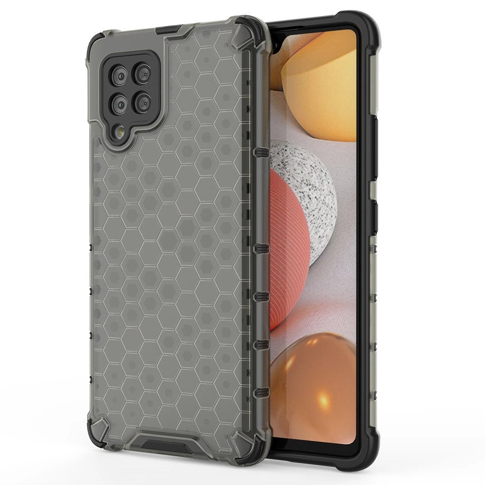 Honeycomb Case rustning med TPU Bumper til Samsung Galaxy A42 5G sort