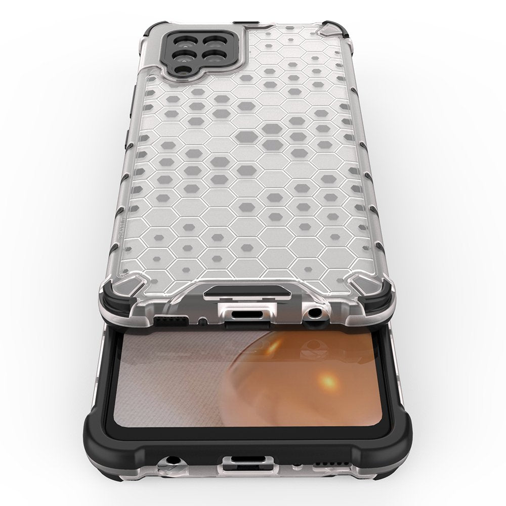 Honeycomb Case armor cover med TPU Bumper til Samsung Galaxy A42 5G blå