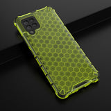 Honeycomb Case armor cover med TPU Bumper til Samsung Galaxy A42 5G grøn