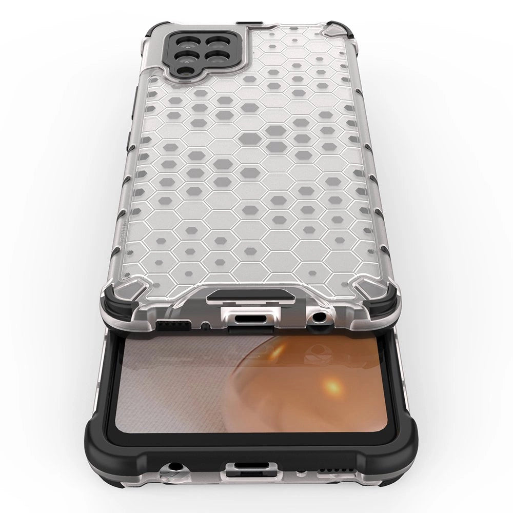 Honeycomb Case rustning med TPU Bumper til Samsung Galaxy A42 5G grøn