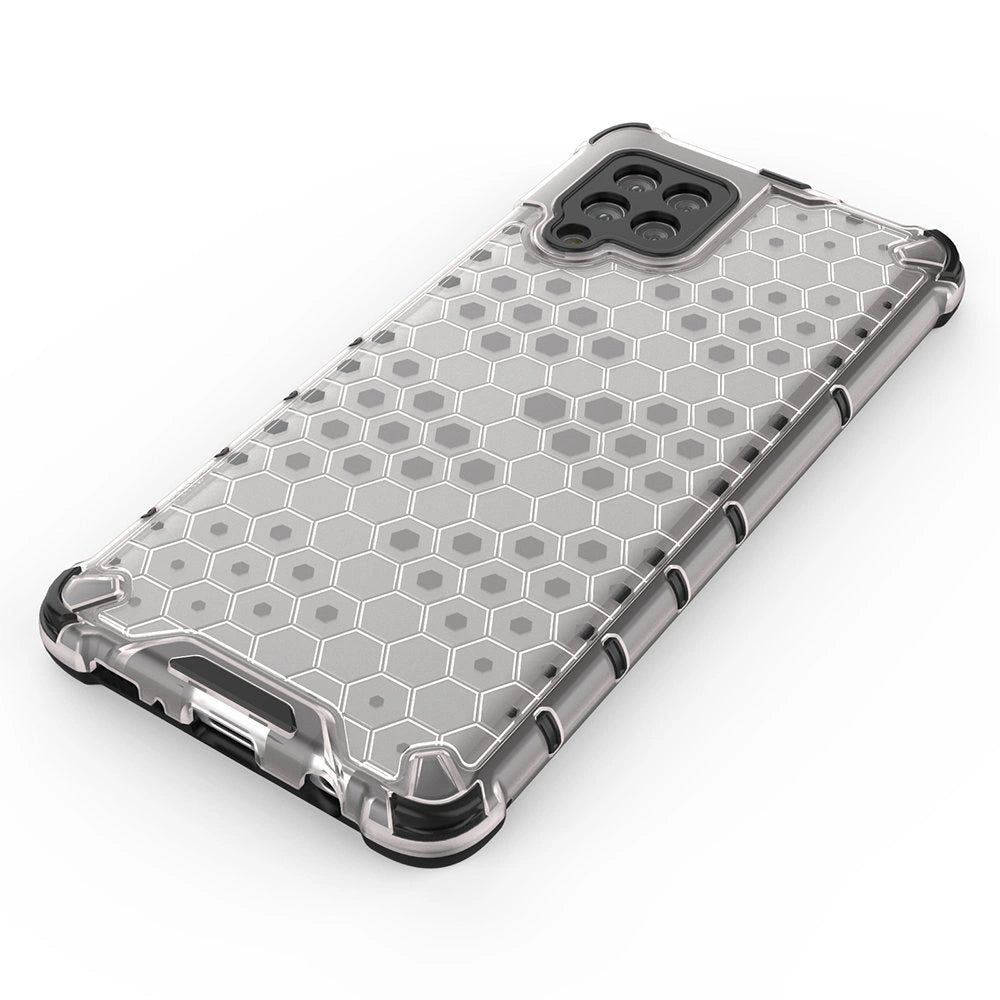 Honeycomb Case rustning med TPU Bumper til Samsung Galaxy A42 5G rød
