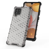 Honeycomb Case rustning med TPU Bumper til Samsung Galaxy A42 5G rød