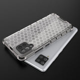 Honeycomb Case armor cover med TPU Bumper til Samsung Galaxy A42 5G rød