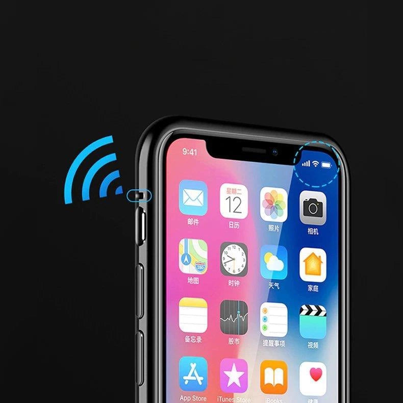 Wozinsky Full Magnetic Case Full Body Front og Back Cover med indbygget glas til Vivo X60 sort-gennemsigtig