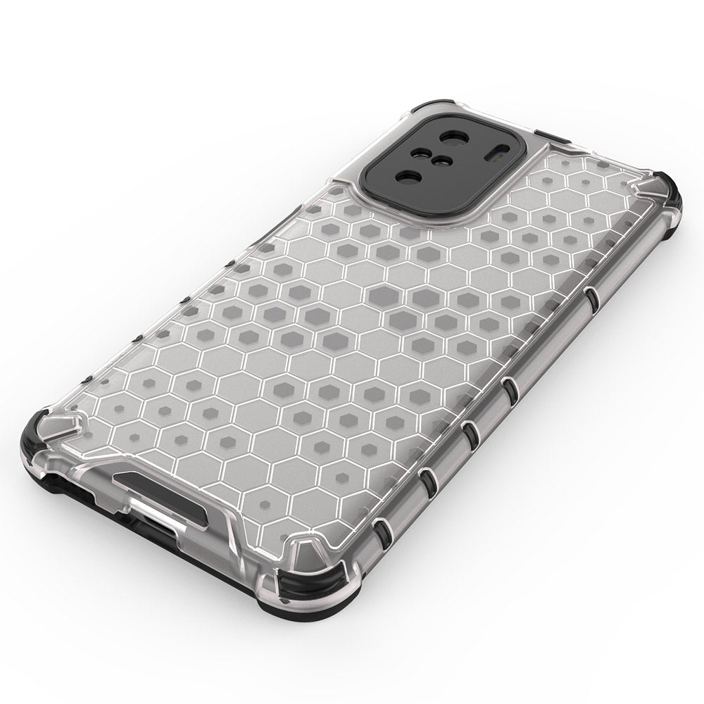 Honeycomb Case armor cover med TPU Bumper til Xiaomi Redmi K40 Pro + / K40 Pro / K40 / Poco F3 rød