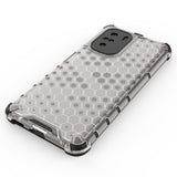 Honeycomb Case armor cover med TPU Bumper til Xiaomi Redmi K40 Pro + / K40 Pro / K40 / Poco F3 rød