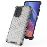 Honeycomb Case armor cover med TPU Bumper til Xiaomi Redmi K40 Pro + / K40 Pro / K40 / Poco F3 rød