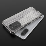 Honeycomb Case armor cover med TPU Bumper til Xiaomi Redmi K40 Pro + / K40 Pro / K40 / Poco F3 rød