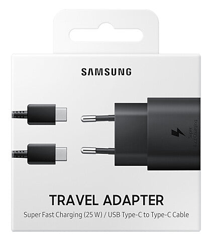 Samsung EP-TA800EBE oplader til mobil enhed Smartphone Sort Vekselstrøm Hurtig opladning Indendørs