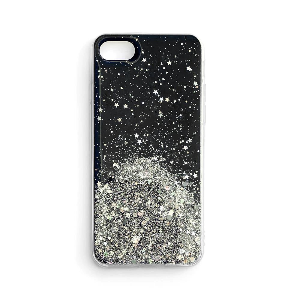 Wozinsky Star Glitter Shining Cover til Xiaomi Redmi K40 Pro + / K40 Pro / K40 / Poco F3 sort