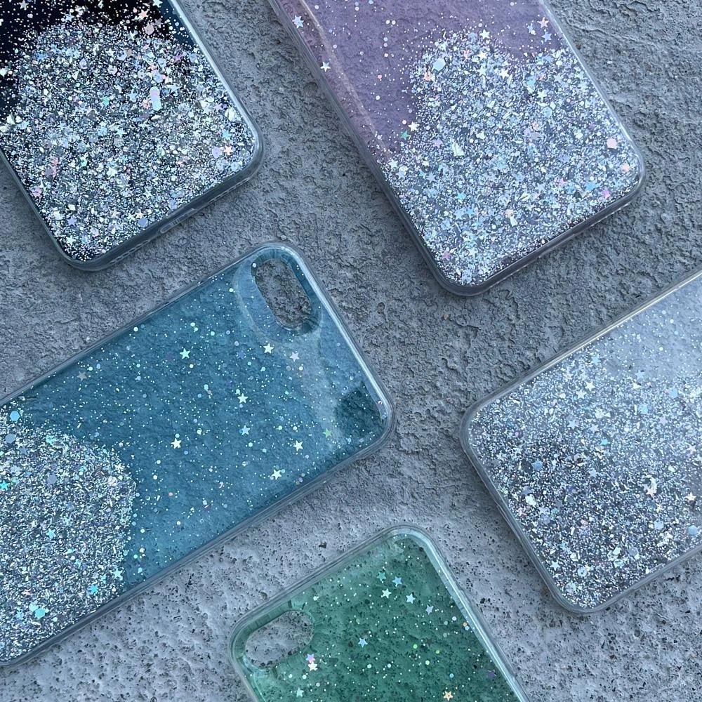 Wozinsky Star Glitter Shining Cover til Xiaomi Redmi K40 Pro + / K40 Pro / K40 / Poco F3 sort