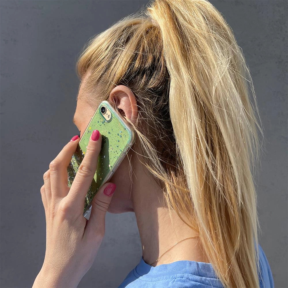 Wozinsky Star Glitter Shining Cover til Xiaomi Redmi K40 Pro + / K40 Pro / K40 / Poco F3 grøn