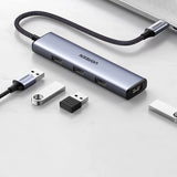 Ugreen HUB USB Type C splitter - 4x USB 3.2 Gen 1 sølv (CM473 20841)