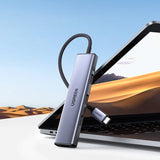 Ugreen HUB USB Type C splitter - 4x USB 3.2 Gen 1 sølv (CM473 20841)