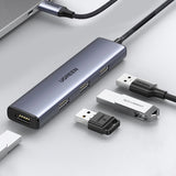 Ugreen HUB USB Type C splitter - 4x USB 3.2 Gen 1 sølv (CM473 20841)