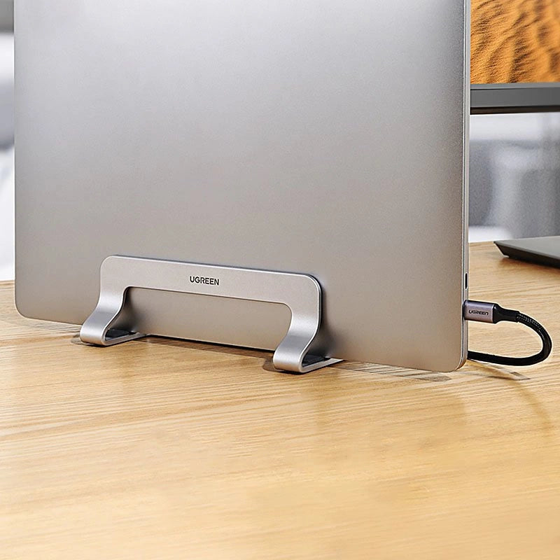 Ugreen Aluminium Vertical Stand Holder Stand for MacBook Laptop Tablet Silver (20471 LP258)