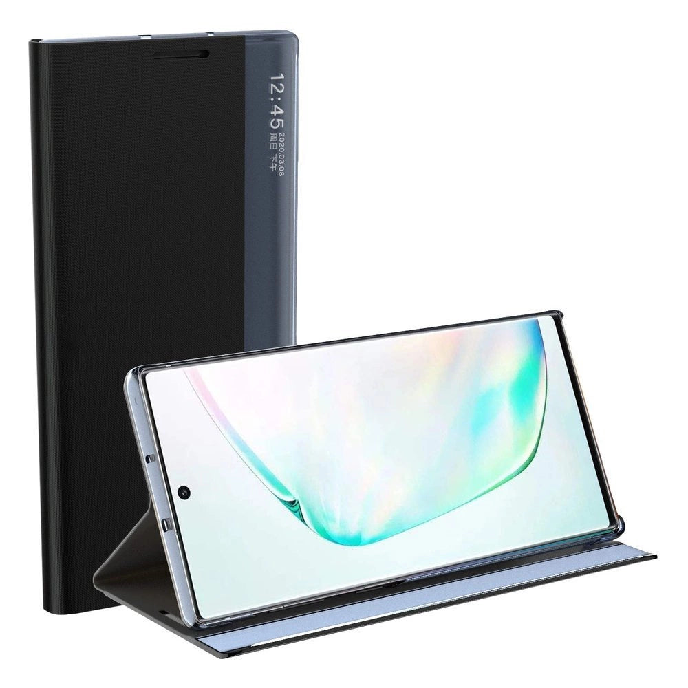 Sleep Case Bookcase Type Case med Smart Window til Xiaomi Redmi K40 Pro + / K40 Pro / K40 / Poco F3 blå