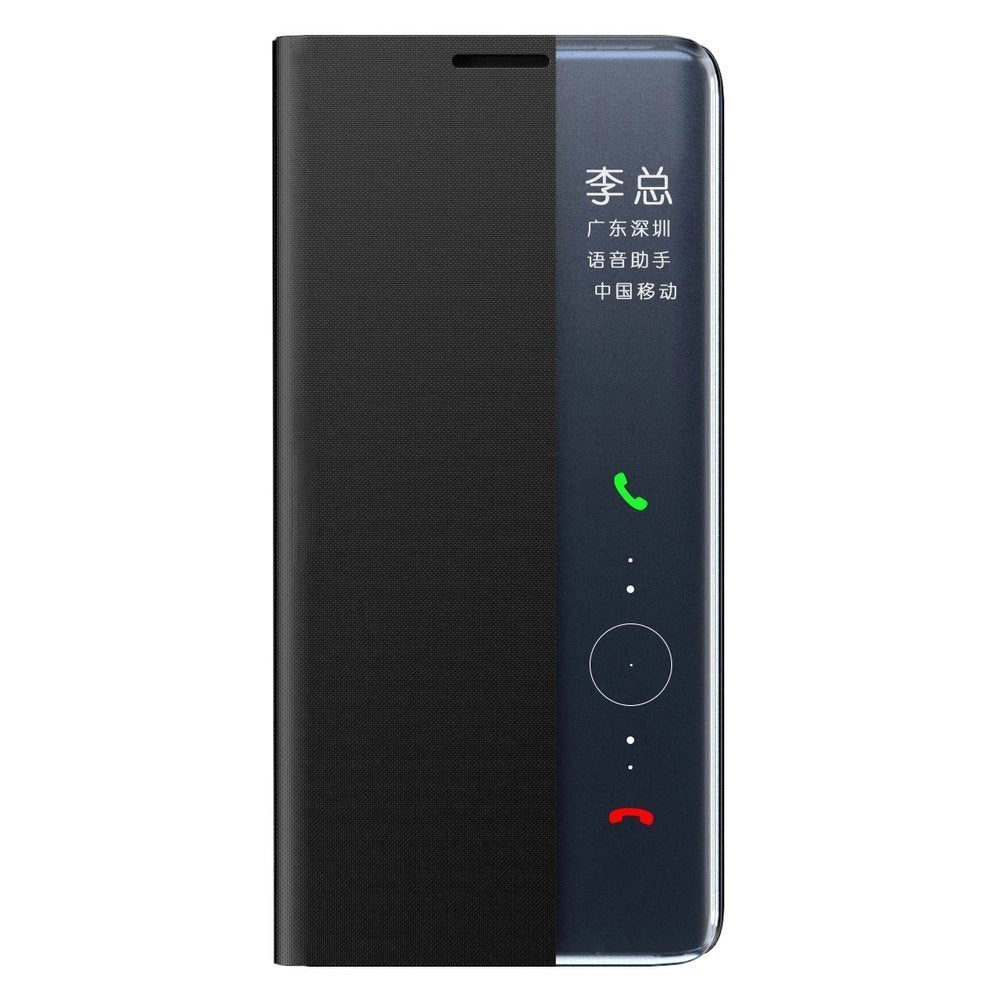 Sleep Case Bookcase Type Case med Smart Window til Xiaomi Redmi K40 Pro + / K40 Pro / K40 / Poco F3 blå