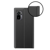 Sleep Case Bookcase Type Case med Smart Window til Xiaomi Redmi K40 Pro + / K40 Pro / K40 / Poco F3 pink
