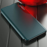 Eco Leather View Case Elegant Flip Cover Case med Stand Function Xiaomi Redmi K40 Pro + / K40 Pro / K40 / Poco F3 Orange