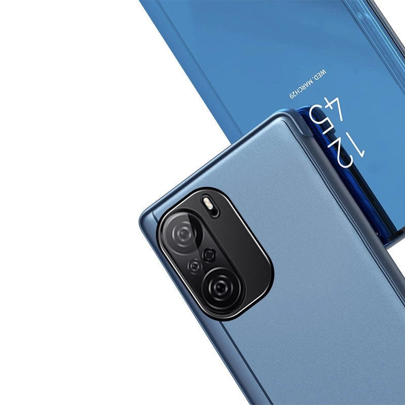 Clear View Case cover til Xiaomi Redmi K40 Pro + / K40 Pro / K40 / Poco F3 blå