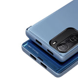 Clear View Case cover til Xiaomi Redmi K40 Pro + / K40 Pro / K40 / Poco F3 blå