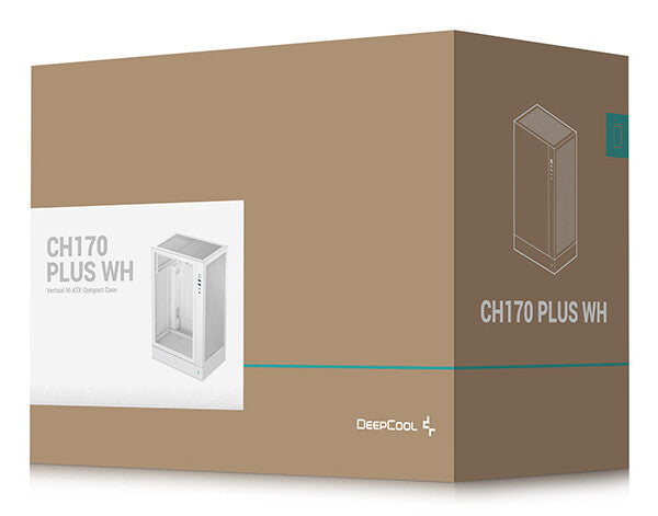 DeepCool CH170 PLUS WH Midi Tower Hvid