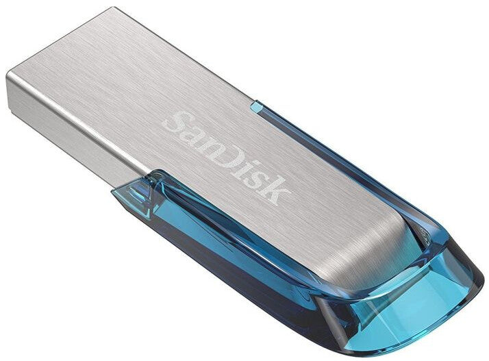 SanDisk Ultra Flair USB-nøgle 32 GB USB Type-A 3.2 Gen 1 (3.1 Gen 1) Blå, Sølv