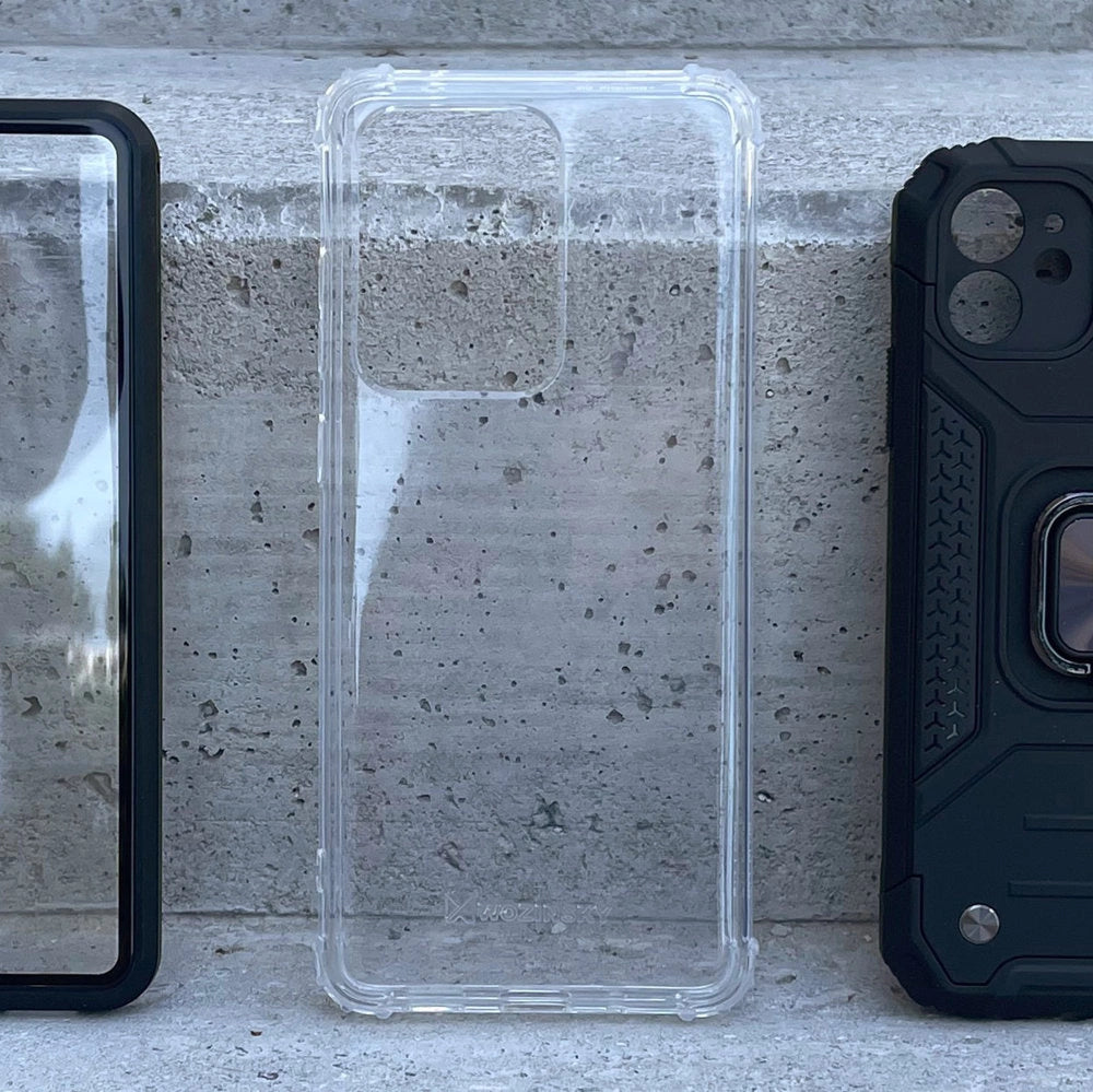 Wozinsky Anti Shock holdbar kuffert med militær grad beskyttelse til Samsung Galaxy A72 4G gennemsigtig