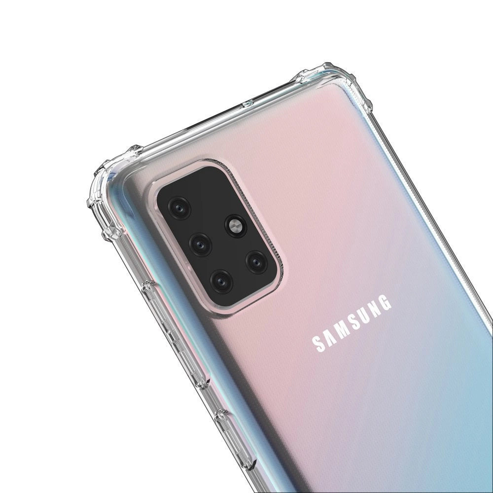 Wozinsky Anti Shock holdbar kuffert med militær grad beskyttelse til Samsung Galaxy A72 4G gennemsigtig