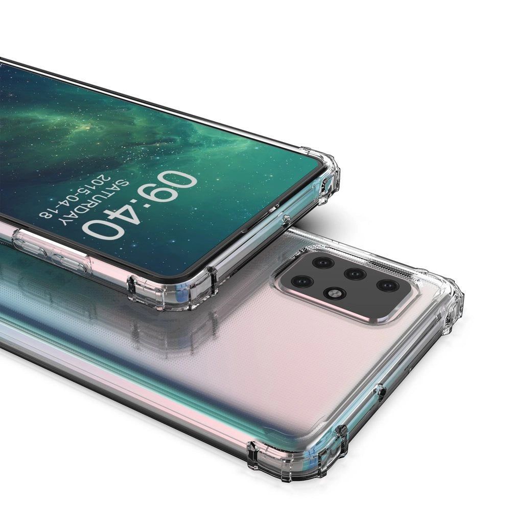 Wozinsky Anti Shock holdbar kuffert med militær grad beskyttelse til Samsung Galaxy A72 4G gennemsigtig