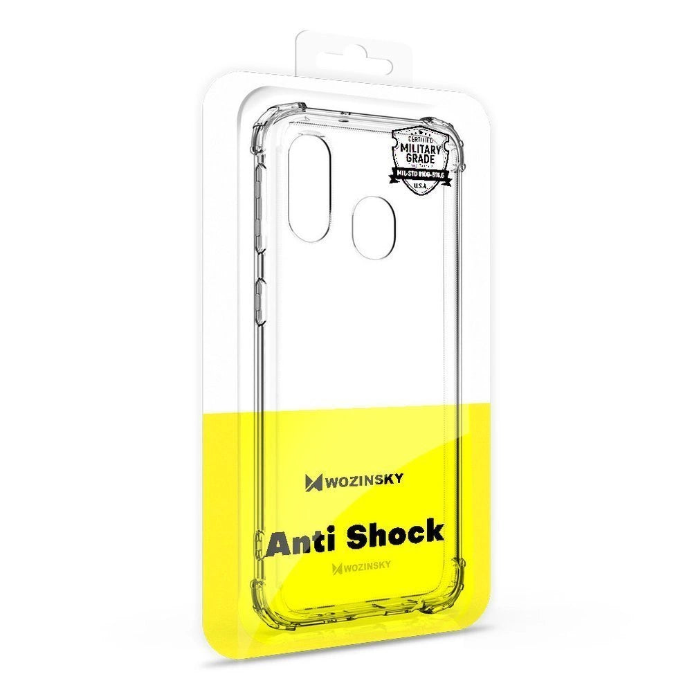 Wozinsky Anti Shock holdbar kuffert med militær grad beskyttelse til Samsung Galaxy A72 4G gennemsigtig