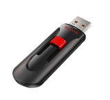 SanDisk Cruzer Glide USB-nøgle 128 GB USB Type-A 2.0 Sort, Rød