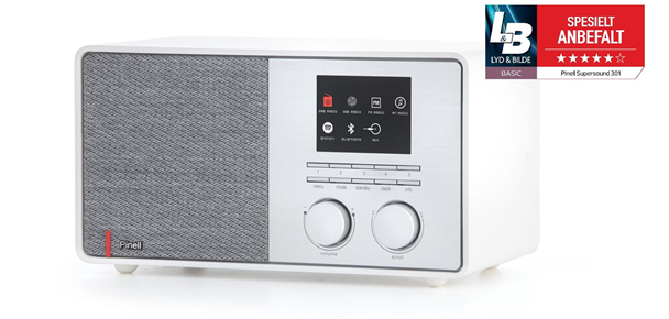 PINELL SUPERSOUND 301, HVID - DAB RADIO