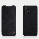 Nillkin Qin læderhylster for Samsung Galaxy A72 4G sort