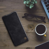Nillkin Qin læderhylster for Samsung Galaxy A72 4G sort