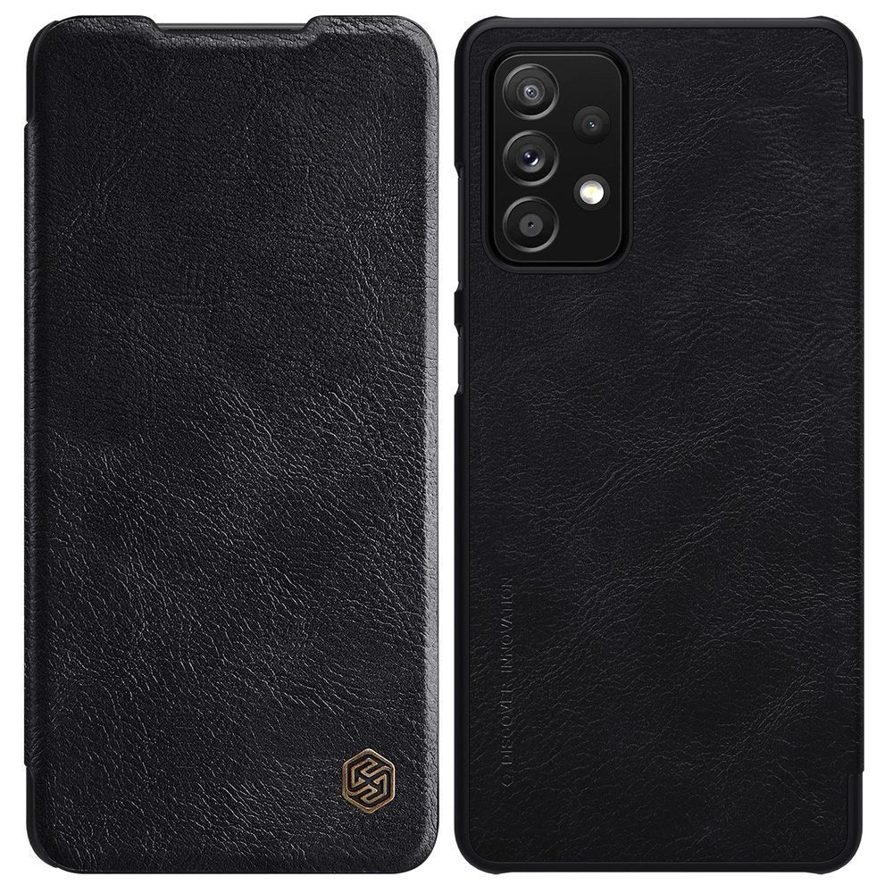 Nillkin Qin læderhylster for Samsung Galaxy A72 4G sort