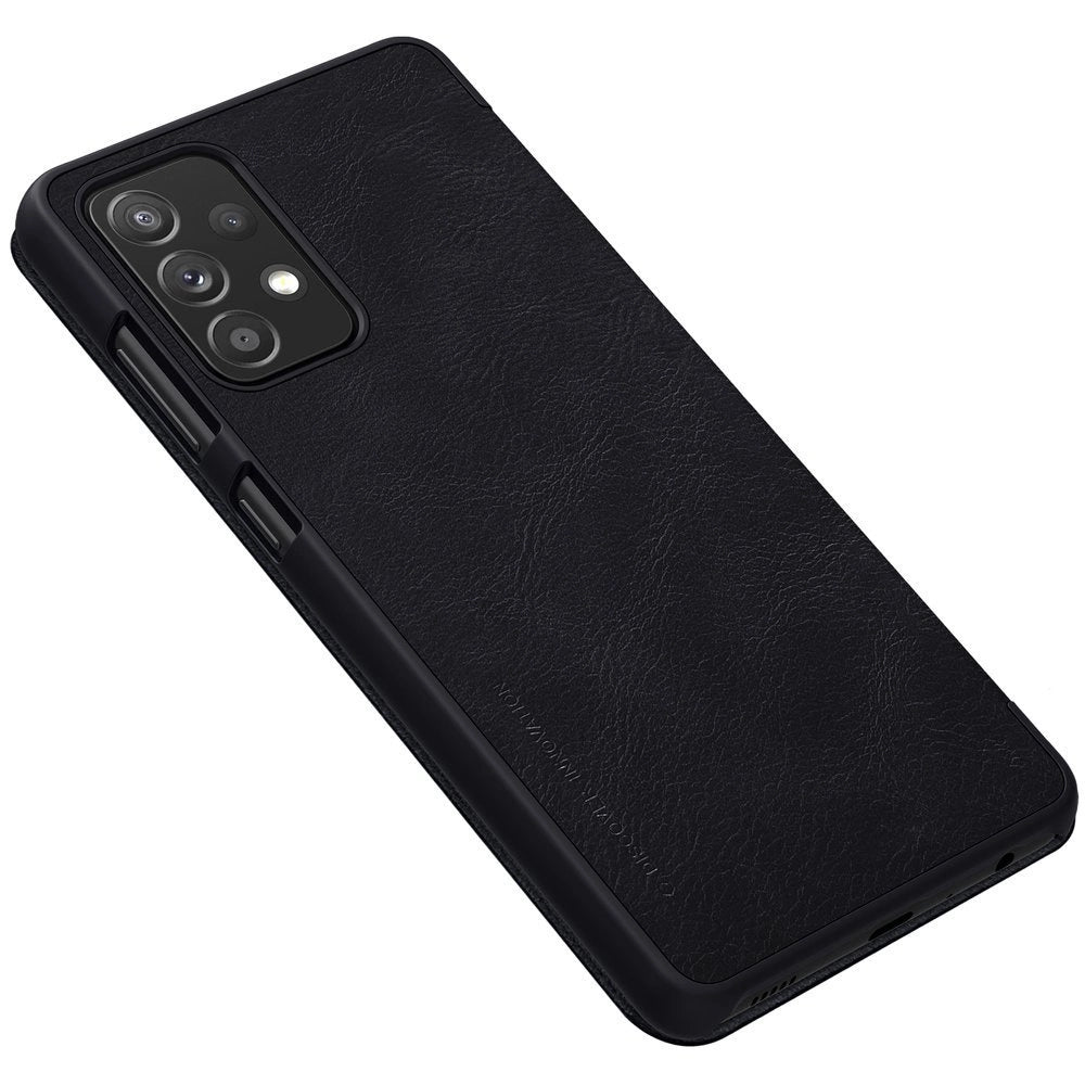 Nillkin Qin læderhylster for Samsung Galaxy A72 4G sort