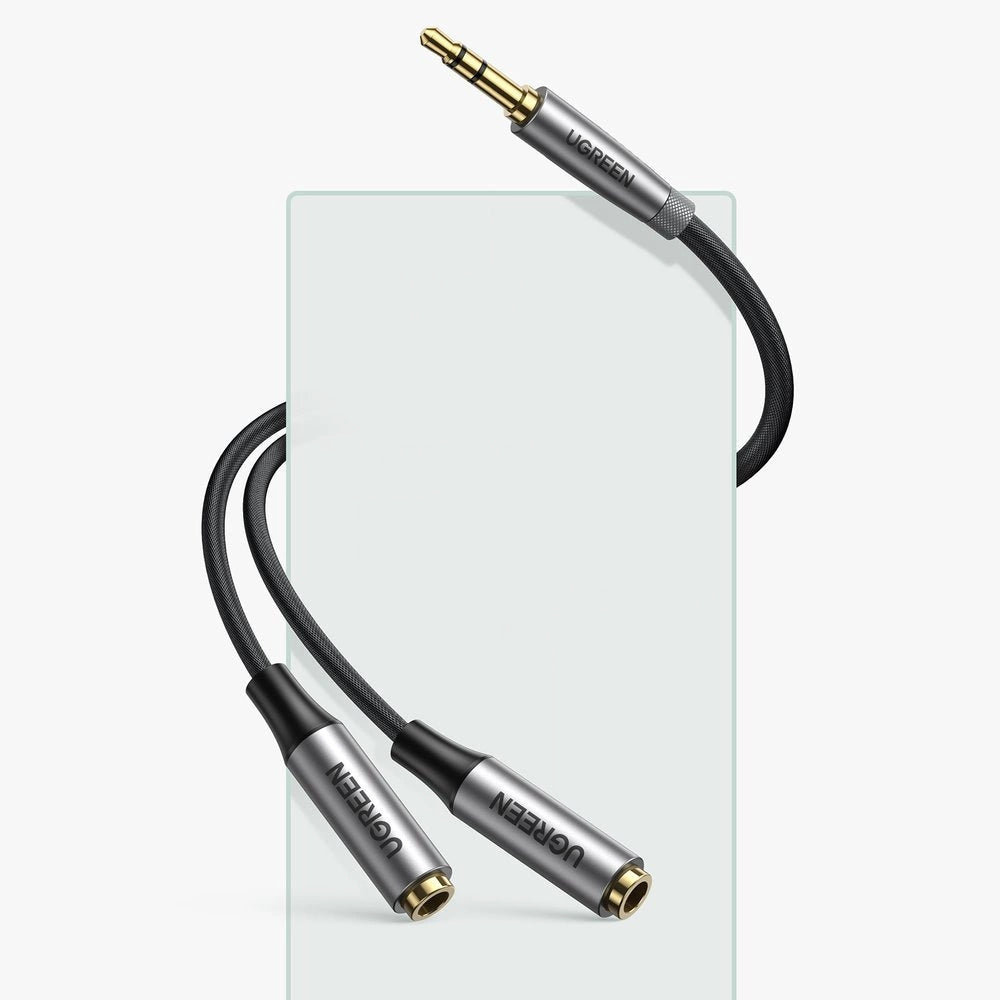 Ugreen aUX 3,5 mm mini jack forlænget kabel 0,2 m sort (AV191 50253)