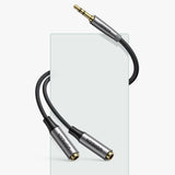 Ugreen aUX 3,5 mm mini jack forlænget kabel 0,2 m sort (AV191 50253)