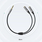 Ugreen aUX 3,5 mm mini jack forlænget kabel 0,2 m sort (AV191 50253)
