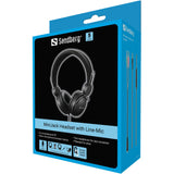 Sandberg 126-34 hovedtelefoner/headset Ledningsført Opkald/musik Sort