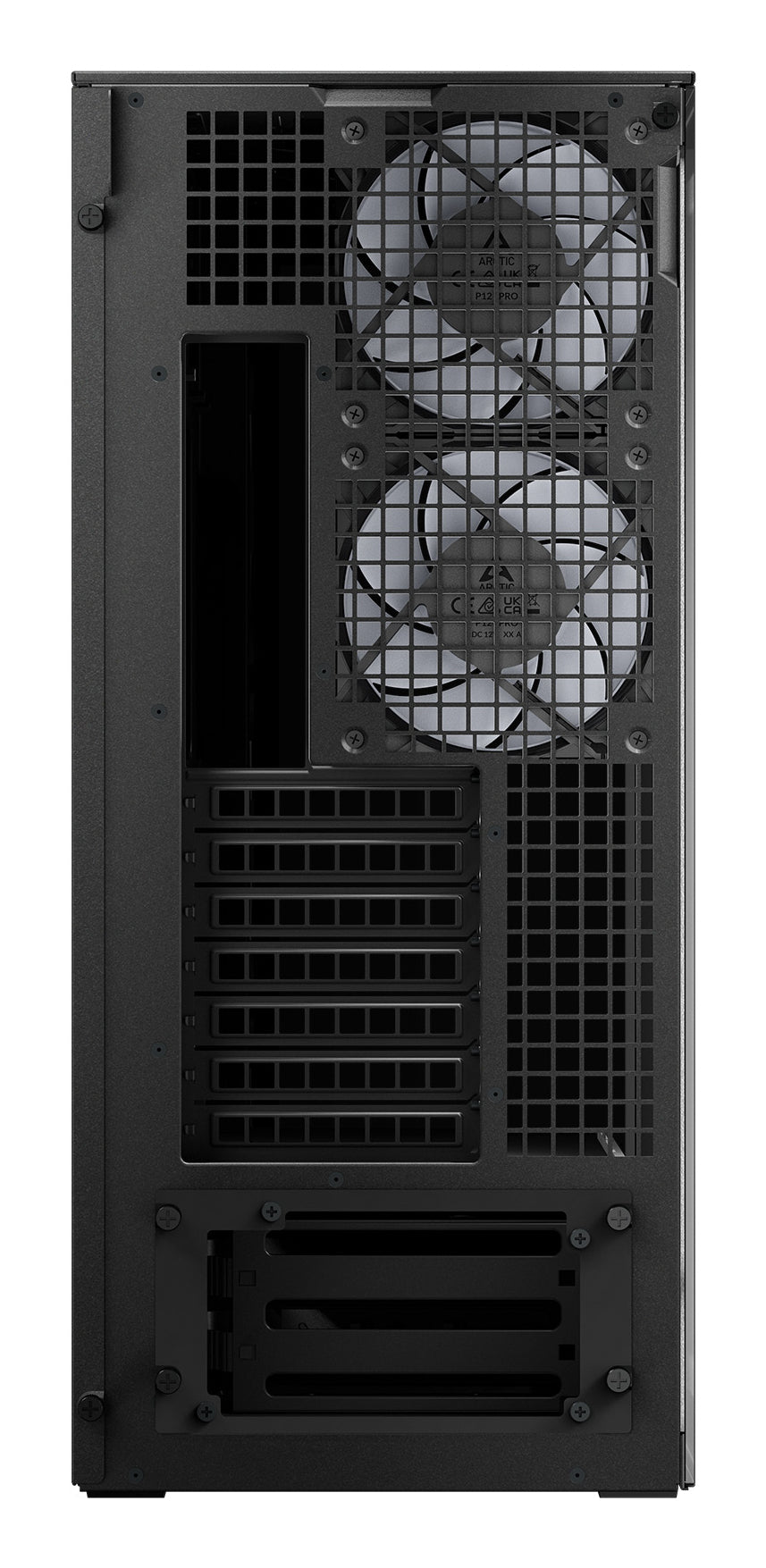 Arctic Xtender Case Mirror Black Tårn Udvidet ATX Ingen strømforsyning Glass Sort