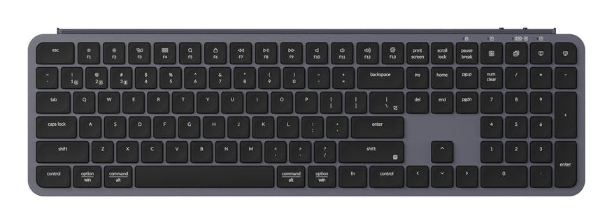 Keychron B6P-K1 tastatur Hjemme/kontor USB + RF Wireless + Bluetooth Grå