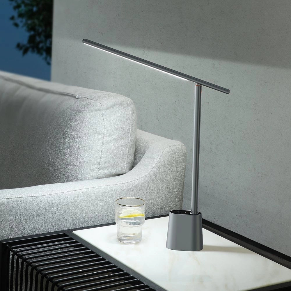 Baseus Smart Eye trådløs LED-skrivbordslampe med batteri 2200 mAh grå (DGZG-0G)