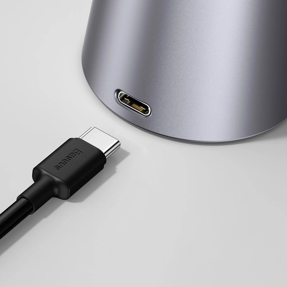 Baseus Smart Eye trådløs LED-skrivbordslampe med batteri 2200 mAh grå (DGZG-0G)
