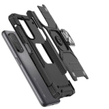 Wozinsky Ring Armor Case Kickstand Tough Rugged Cover til Samsung Galaxy A72 4G blå